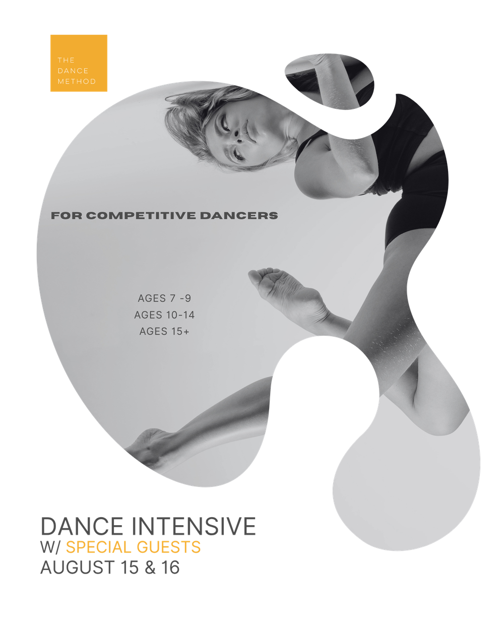 August Dance Intensive — ages 7–18, August 15–16