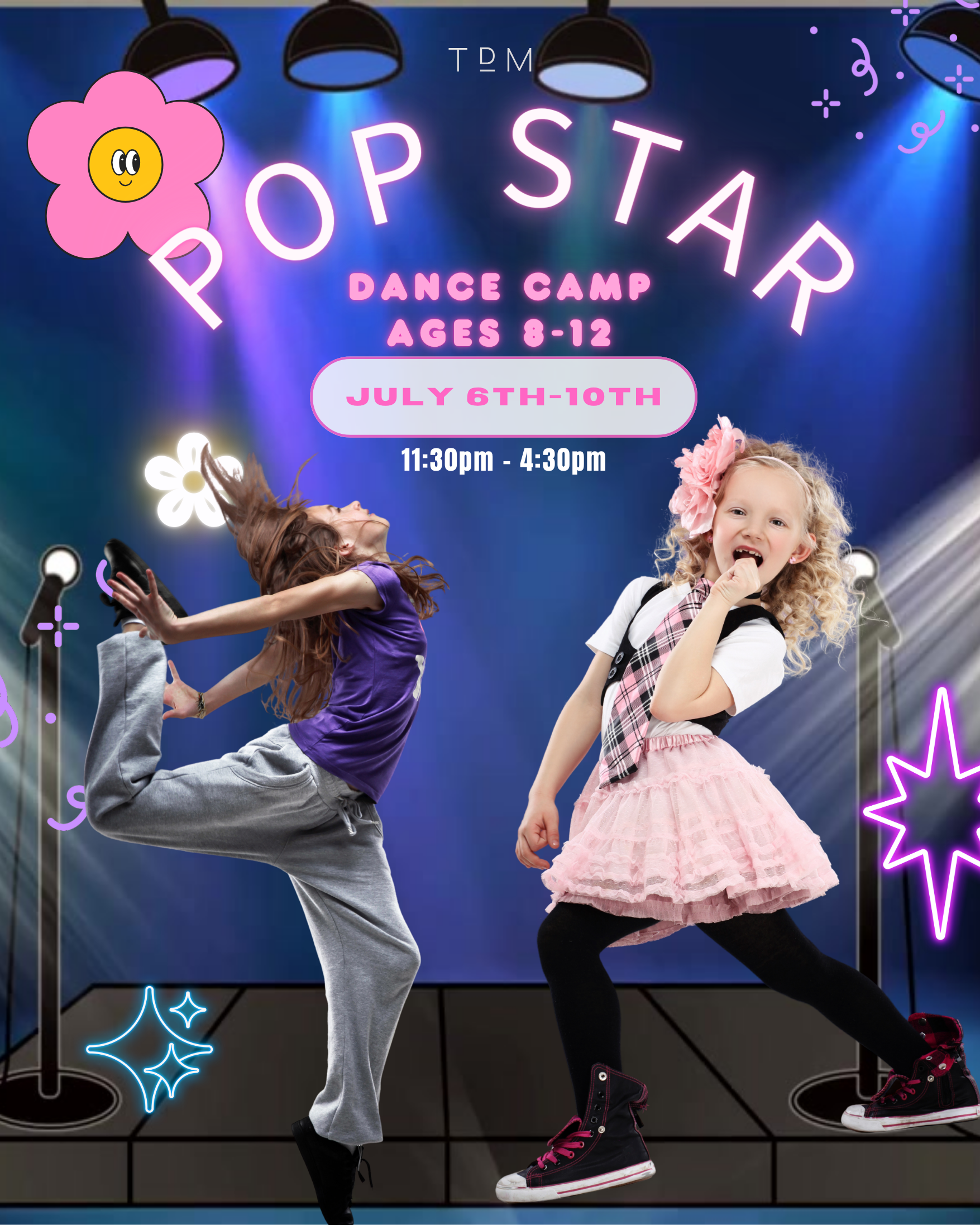 Pop Star Dance Camp — ages 8–12, July 6–10